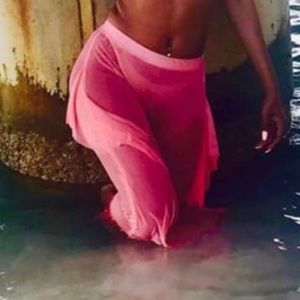 Sheer bottom cover up.